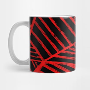 Line red pattern Mug